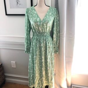 & Other Stories Floral Midi Dress